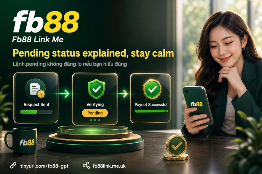 lệnh rút tiền Fb88 pending xử lý chậm nguyên nhân xác minh thêm