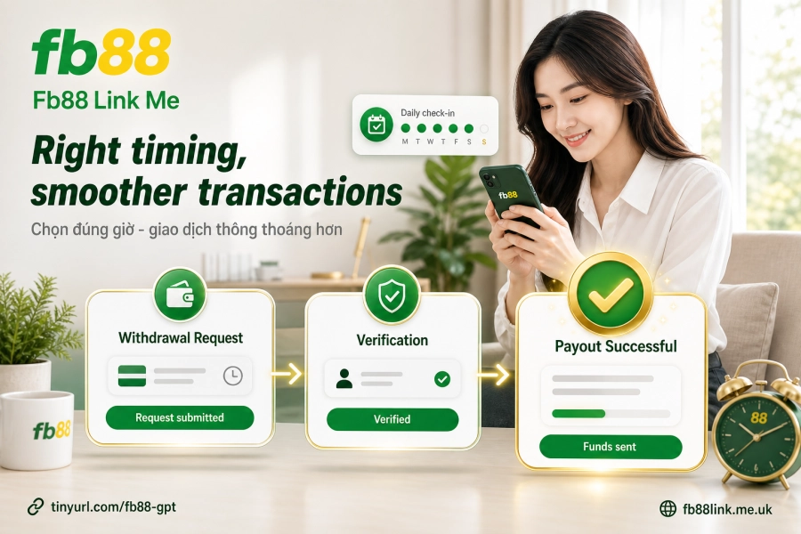 thời điểm rút tiền Fb88 giờ thấp điểm giao dịch nhanh tránh tắc nghẽn